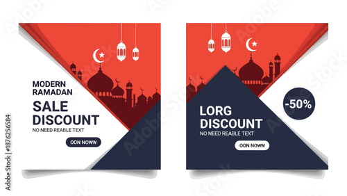 Ramadan Sale Discount Modern Design Template