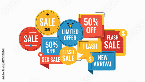 Colorful Sale Badges