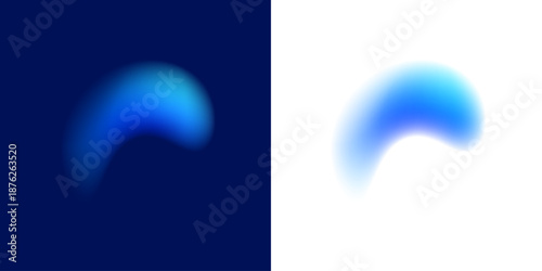 Abstract liquid gradient circle features neon colors inside pearl blot surface, falling drops, elastic form, curved shape. Electric glow illumination enhances shine. Vector png banner emblem.