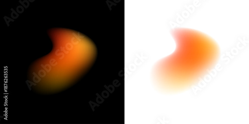 Abstract liquid gradient circle contains neon colors with metallic blot coating, cascading drops, inflated form, dynamic shape. Prism flare shimmer enhances highlights. Vector png banner object.