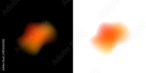 Abstract liquid gradient circle shows neon colors across pearl blot surface, swirling drops, layered form, rounded shape. Soft aurora shimmer glows around edges. Vector png banner element.