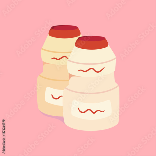 A refreshing probiotics drink presented in a clean, minimal style. Ideal for health‑focused branding, wellness campaigns, beverage packaging, and nutrition‑themed visuals