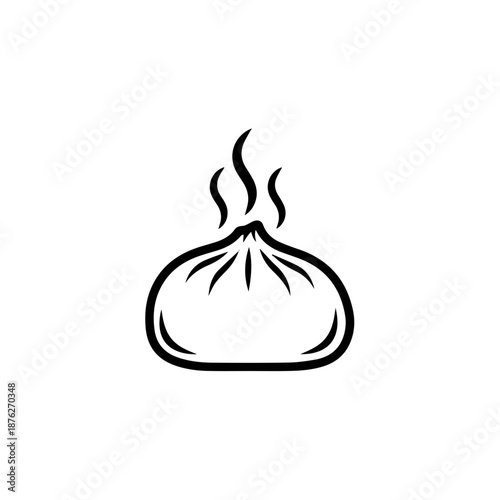 Volcanic eruption illustration isolated on white background, Vector