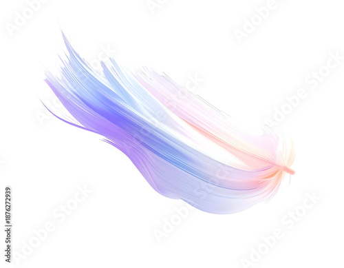 Swirling brushstroke of pastel colors against a black background