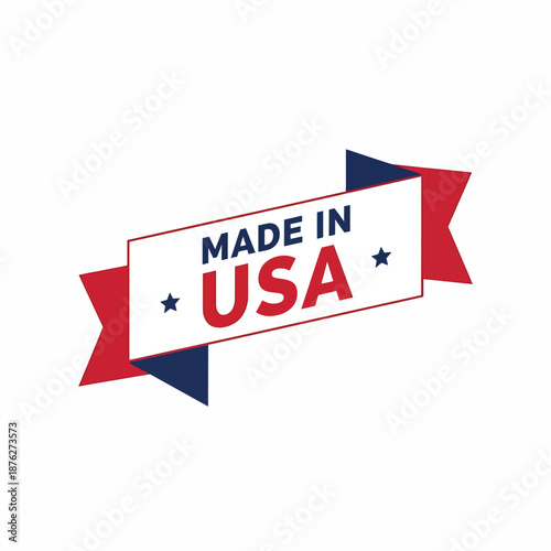 Made in USA Banner Label