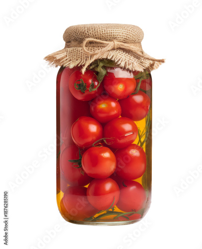Preserved Cherry Tomatoes in Jar