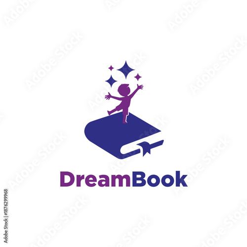 Dream Book Logo vector Templates Simple