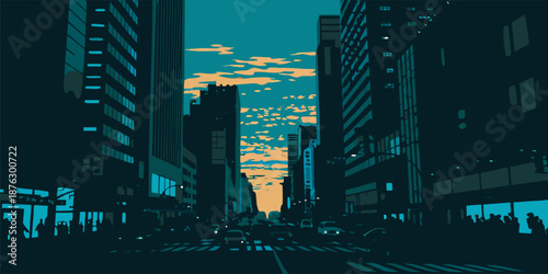 Urban Development at Dusk