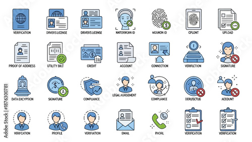 Collection of Business Icons and Symbols.