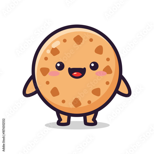 Cartoon Cookie Character Illustration