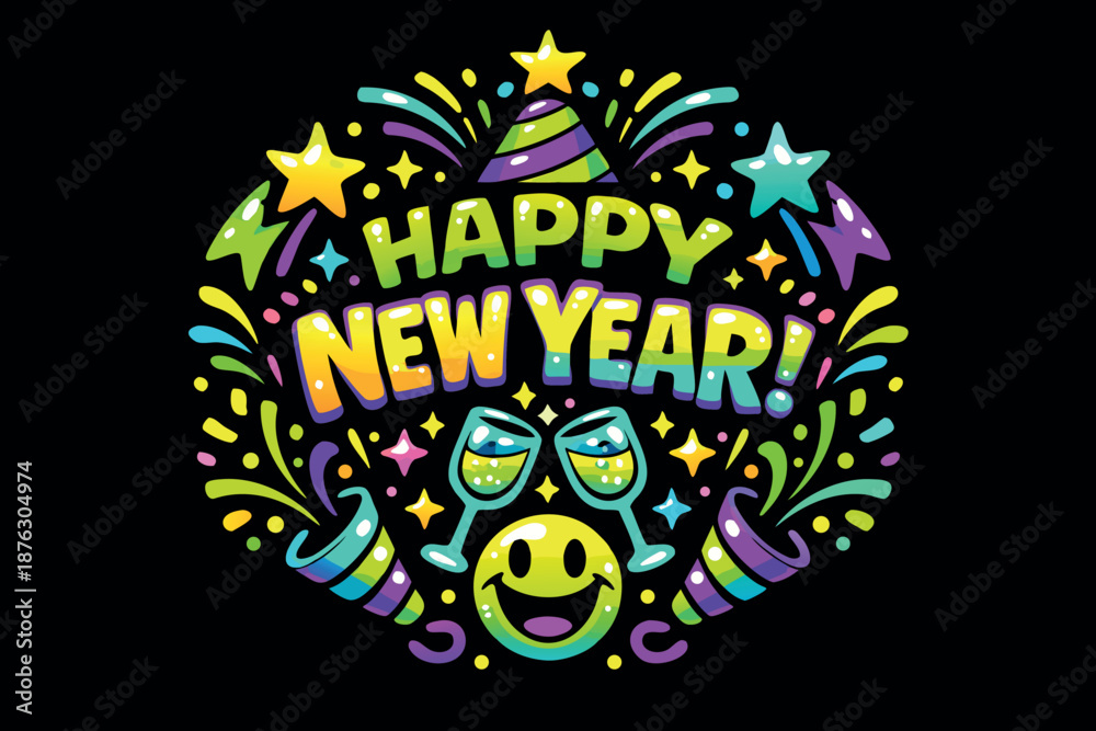 Fototapeta premium Wishing you success, happiness, and big wins all year long