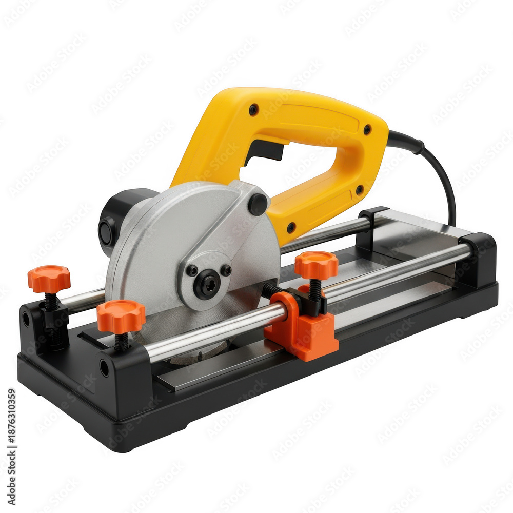 Fototapeta premium Electric tile cutter with yellow handle