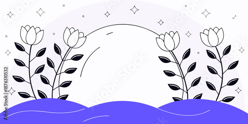 Soft Pastel Floral Composition