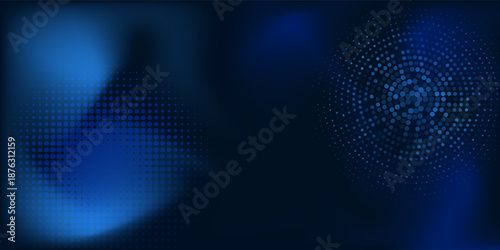 Dot white blue wave light screen gradient texture background. Abstract technology big data digital background.
