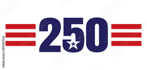 250th anniversary USA Background Logo