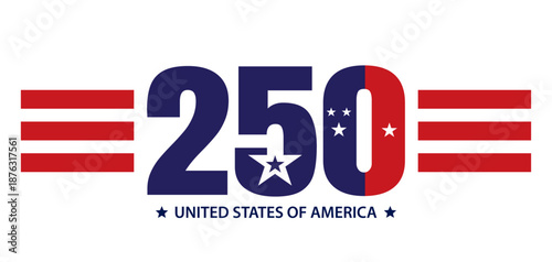 250th anniversary USA Background Logo