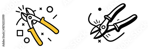 Gardening tools with pruners designed for garden care and maintenance