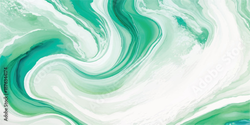 Wallpaper Mural Ethereal Green Smoke and Fluid Ink Texture on White for Serene and Artistic Design Background Torontodigital.ca