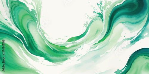 Delicate Seafoam and Mint Green Alcohol Ink Texture with Ethereal Flowing Patterns on White Background