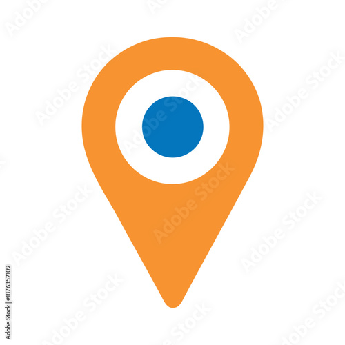 Free Download Colorful Location pin icon map marker symbol for gps navigation place - GFXLoad