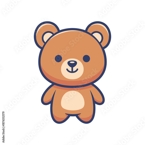 Adorable Cartoon Teddy Bear Illustration