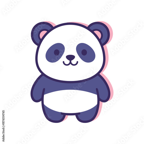Adorable Cartoon Panda Illustration