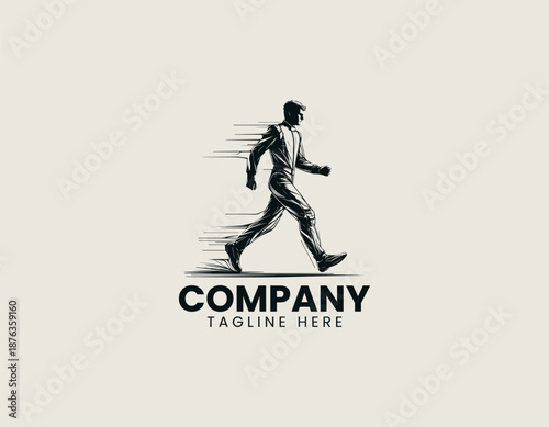 walk on suit f1 vector logo illustration