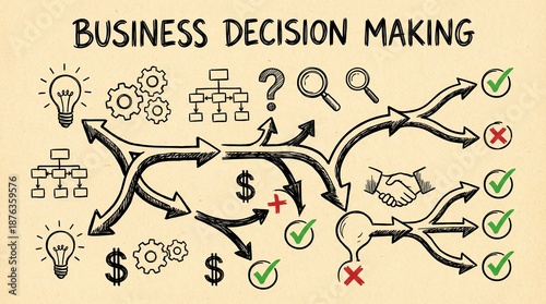 Effective business decision making process with strategic planning