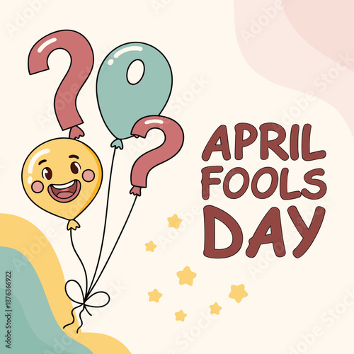 April fools day prank surprise illustration