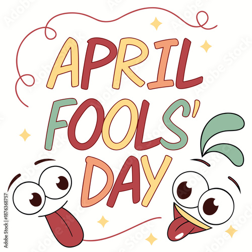 April fools day prank surprise illustration