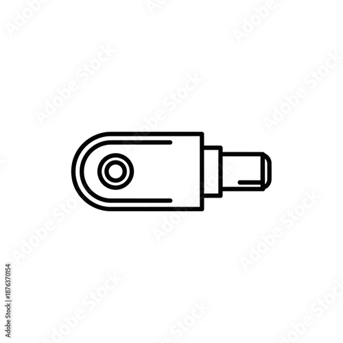 Close-up of a USB flash drive representing data storage and technology concepts