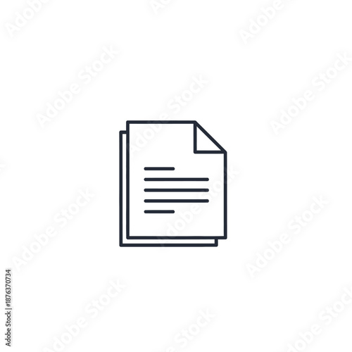 Close-up of Empty Document with Text Lines for Office or Report Usage