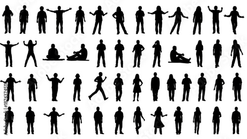 People Outline CAD Blocks – Human Figures for Architecture and Landscape Design