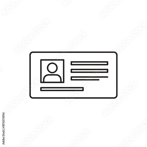 Close-up of Identification Card with Personal Details and Photo