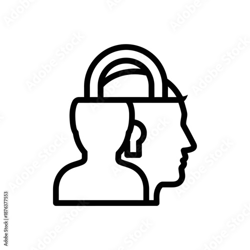 Creative Illustration of Human Head with Brain and Light Bulb Concept for Innovation