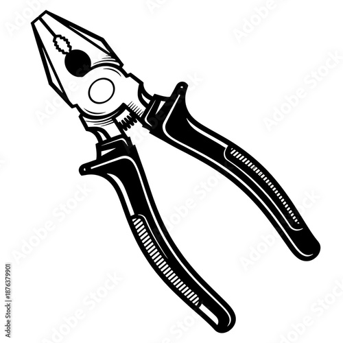 Close-up of Pliers A Versatile Tool for Gripping, Bending, and Cutting