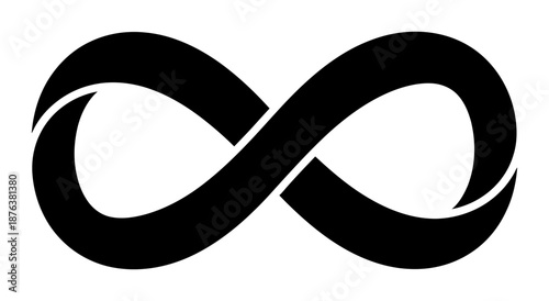 Infinity Loop - Minimalist Vector Silhouette