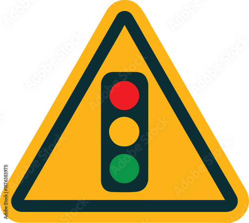 Traffic signal ahead warning sign