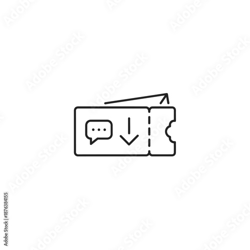 Download Ticket Illustration for Digital Content Access and Verification