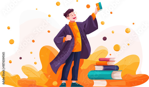 Financial Mastery and Business Growth Illustration