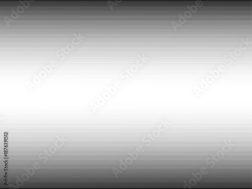 Horizontal grey striped halftone gradation background. Fading line gradient texture. Parallel lines bg for overlay, print, cover, graphic design. Repeating pattern backdrop.