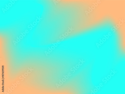 Abstract soft mesh gradient bg in blue and orange tones, fluid sky background texture with place for text, copy space, wall art bg.