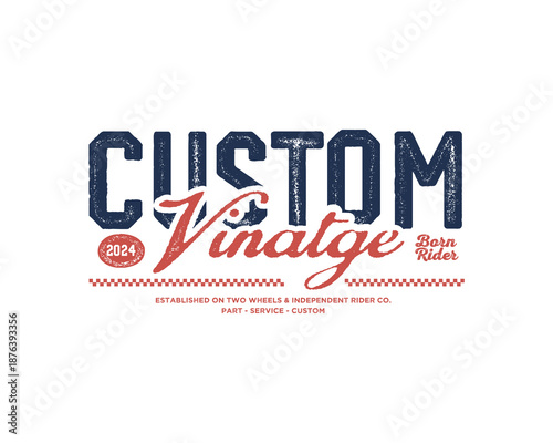 Motorcycle racing badges club emblems tshirt design Retro Racing Typography Graphics