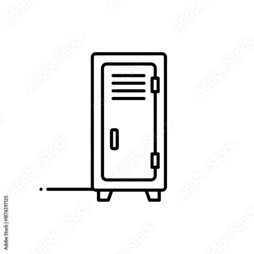 Modern Metal Safe with Locking Mechanism for Securing Valuables