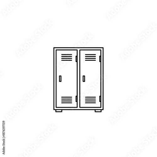 Modern Metal School Lockers in a Bright Educational Facility for Students