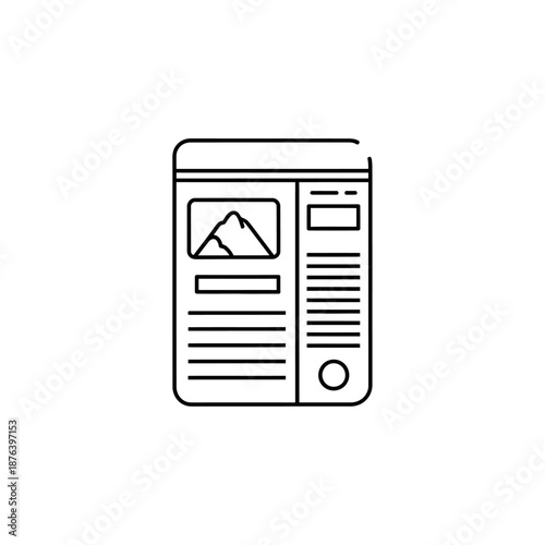 Modern Digital Journalistic Layout with News Article and Image Preview