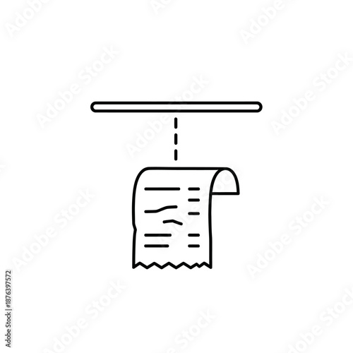 Modern Toilet Paper Holder with Roll in Bathroom Interior Design