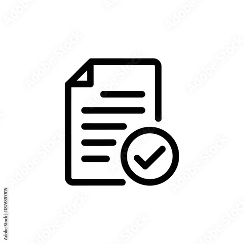 Professional Document Verification Icon for Business and Legal Use