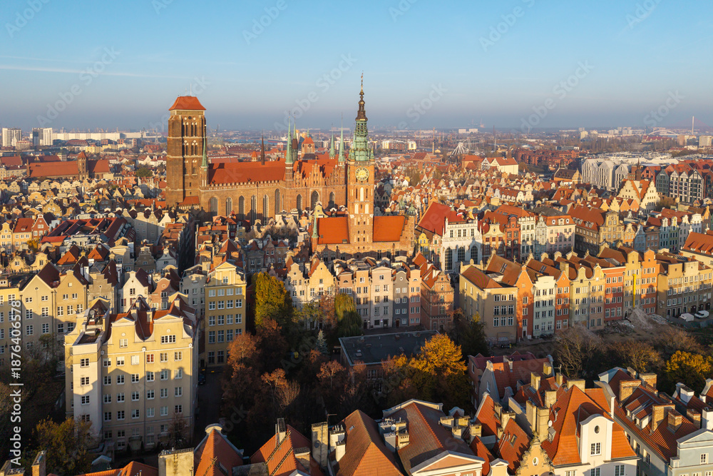 Obraz premium Gdansk, Poland- View of the Old Town