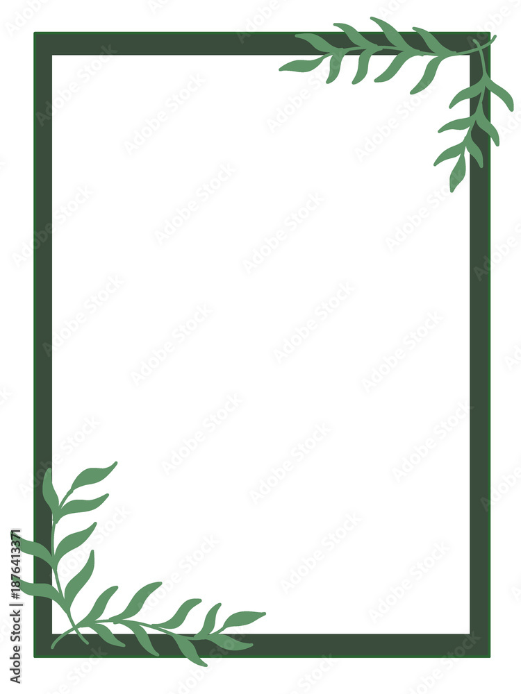 Naklejka premium Square frame border simple aesthetic corner 